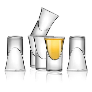 Image of 30Ml 1Oz Custom Thick Bottom Vintage Vodka Baijiu Liquor Shot Glass