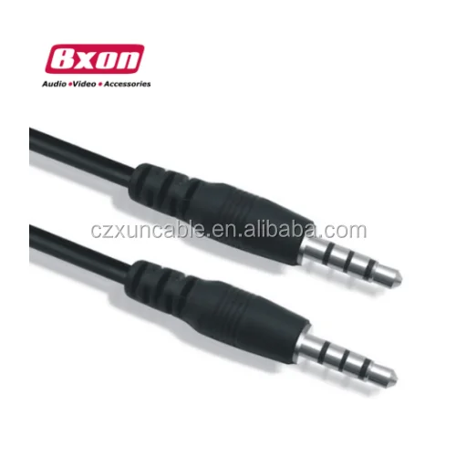 

Bxon 1.5m 3.5mm Audio TRRS Headphone Cable Male to Male, Black