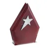 Red Blank Wooden Plaques Award With Gold Star