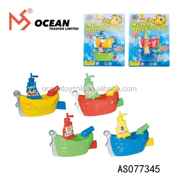 pirate boat bath toy