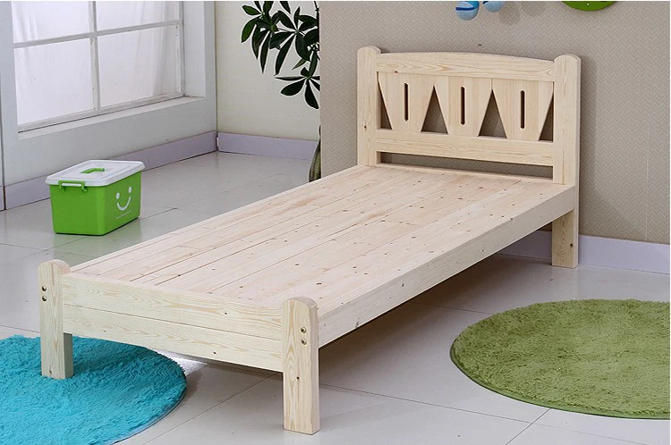 Low Height Wood Kids Single Bed Simple Modern Single Bed Children Bed