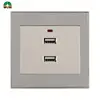 Power socket with usb/usb outlet socket/250v usb wall socket