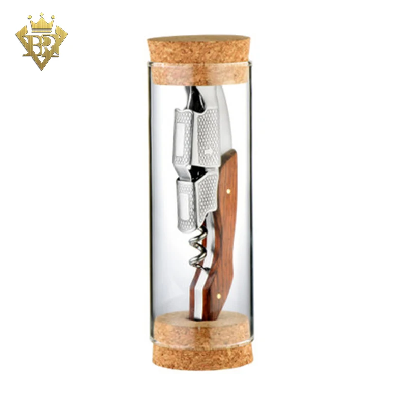 

Rosewood Wood Handle Stainless Red Wine Corkscrew with Durable Material