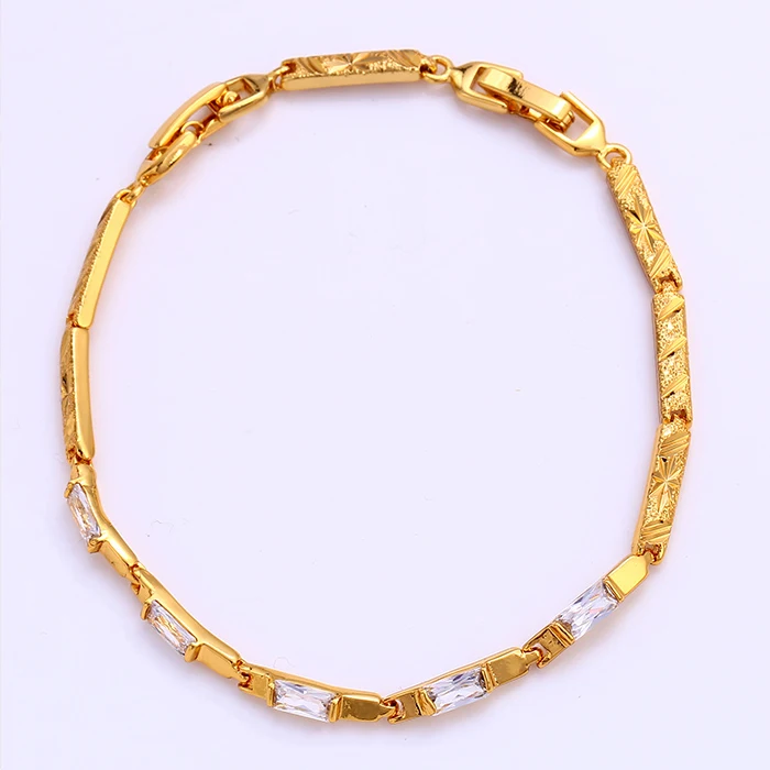 

72255 xuping fine jewellery copper alloy 24 karat gold plated fashion bracelet women