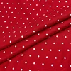 Hot selling single jersey Slub no spandex dot printed double knit fabric online rayon material