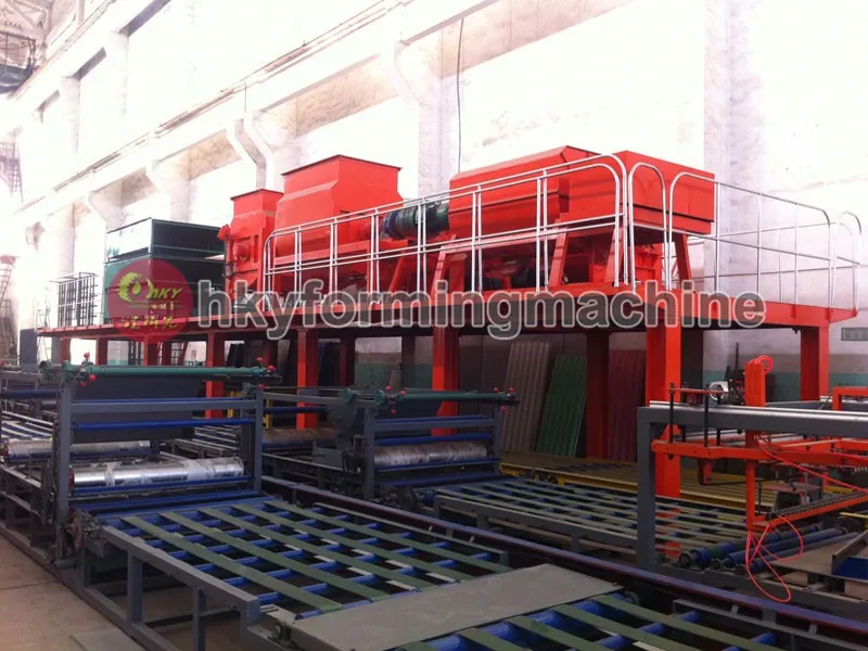 Ceramic Floor Tile Making Machine / Clay Tile Roof Roll Forming Machine