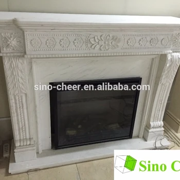 European Royal Electric Fireplace With Floral Design Decorative