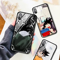 

TPU PC Tempered Glass Custom Phone Case For iPhone XR XS XSMAX X Phone Case Glass