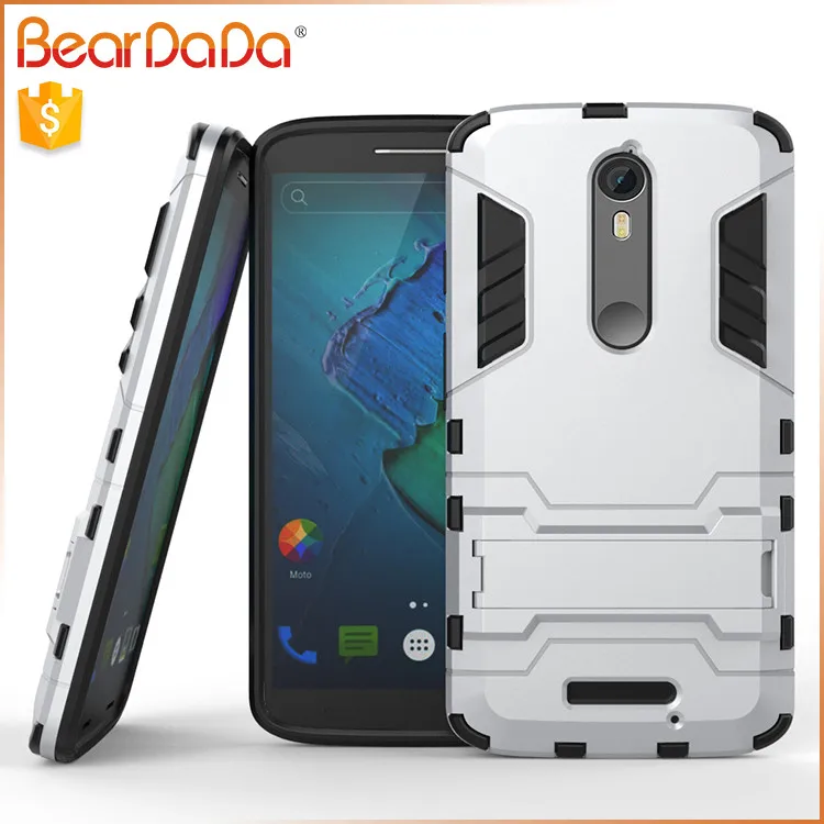 

TPU+PC hybrid kickstand for moto g turbo edition cover