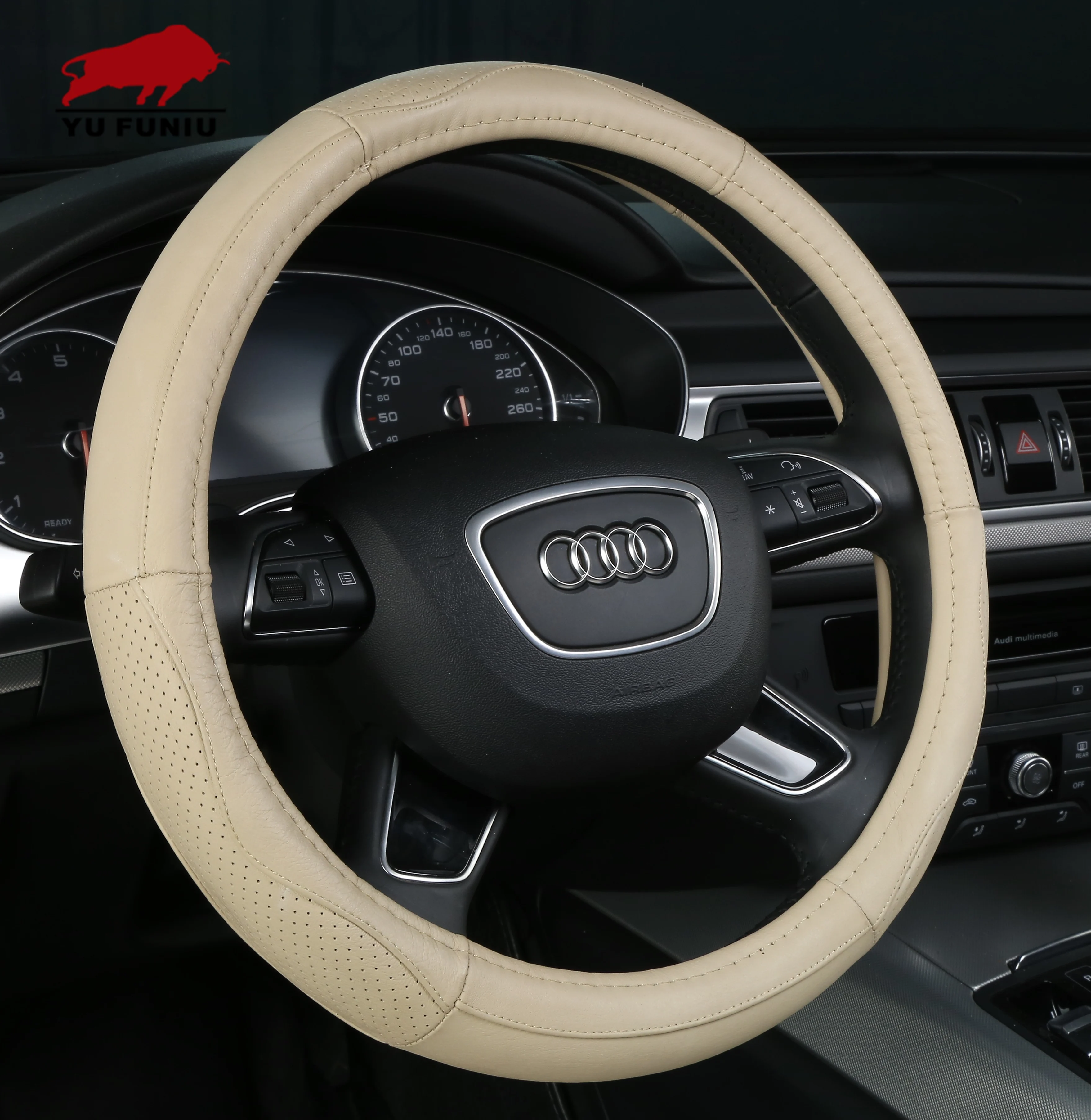 
Lixian Universal Breathable Anti-slip Protector Genuine Leather car wheel cover 