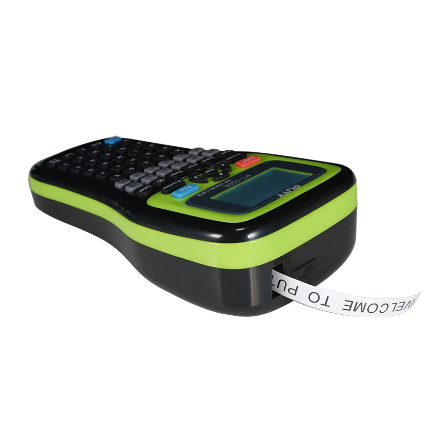 

Portable thermal transfer label printer 100E label printer machine Mirror Print 12mm Heat shrink tube label printer