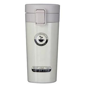 350ml custom double wall stainless steel coffee mug with lid tumbler thermos cups