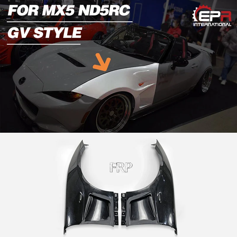 For Mx Miata Nd Gv Style Wide Body Kit Fiber Glass Front Vented Fender