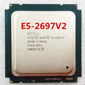 E5-2697V2 Original Intel Xeon official version E5-2697 V2 12-CORES 2.7GHZ 30MB FCLGA-2011 22NM 130W E5 2697V2 CPU E5 2697 V2