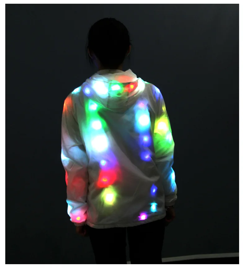 Led Light Jacket Wears Luminous Clothes Colorful Luminous Stage