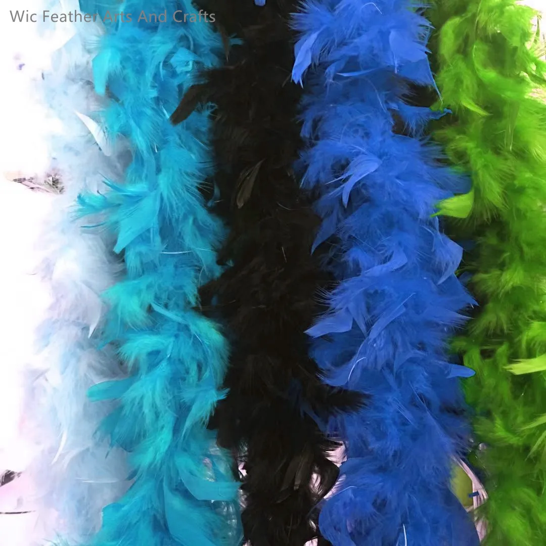 Yellow 200 gram Large Feather Boa 2 Yards-Long 10-11 inches Wide Heavyweight Boa