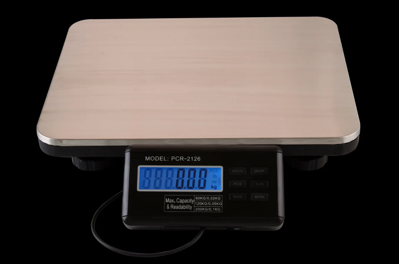 660lbs X 0 1lb 300kg X 100g Digital Floor Bench Scale Steel Platform