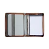Customized a4 pu leather padfolio wholesale executive document folders binder zipportfolio with handle