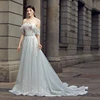 Jancember RSM66585 off shoulder sweetheart 3D flowers lace A line gown bridal gown necklines long train wedding gown