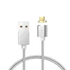 Hot sell Magnetic braided usb charging cable 3 different interface for iphone Micro Type C , 3 in 1 usb cable