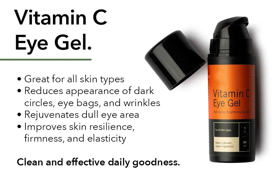 Organic Vitamin C Eye Gel Instant Eye Bag,Dark Circle Removal Anti