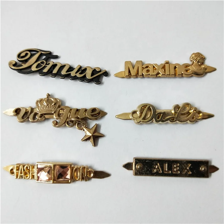 
Wing metal tag shoe label metal brand sign logo for shoes bag garment jeans 