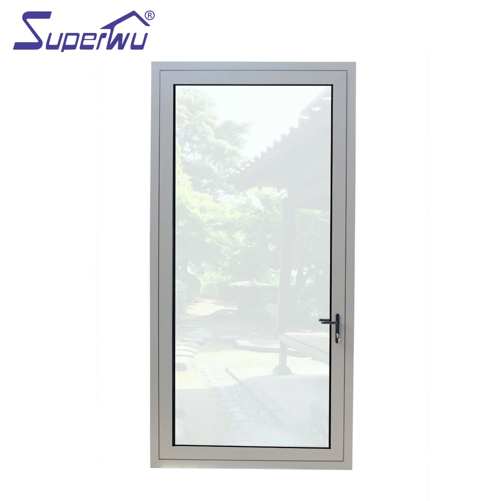 Miami-Dade County Approved aluminum glass french pivot doors exterior