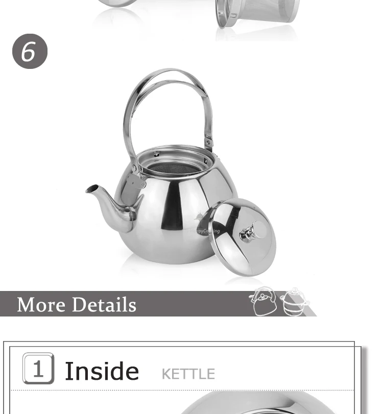 Most trendy stainless steel iran modern chinese tea pot