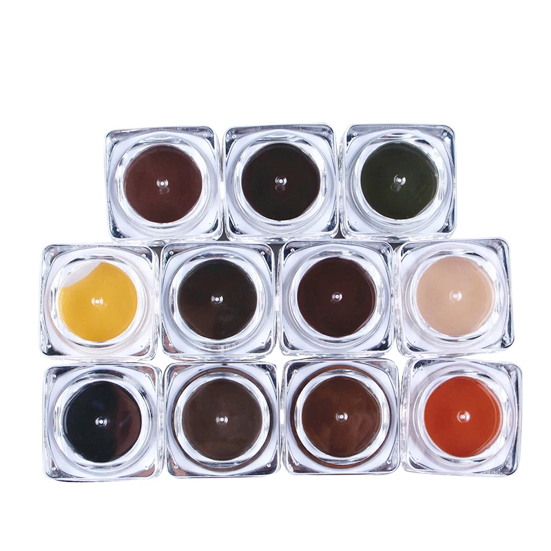 

11 Colors Permanent Makeup Pigment Cream Tattoo Microblading Private Label High Pigment Makeup Tattoo cream, 11colors