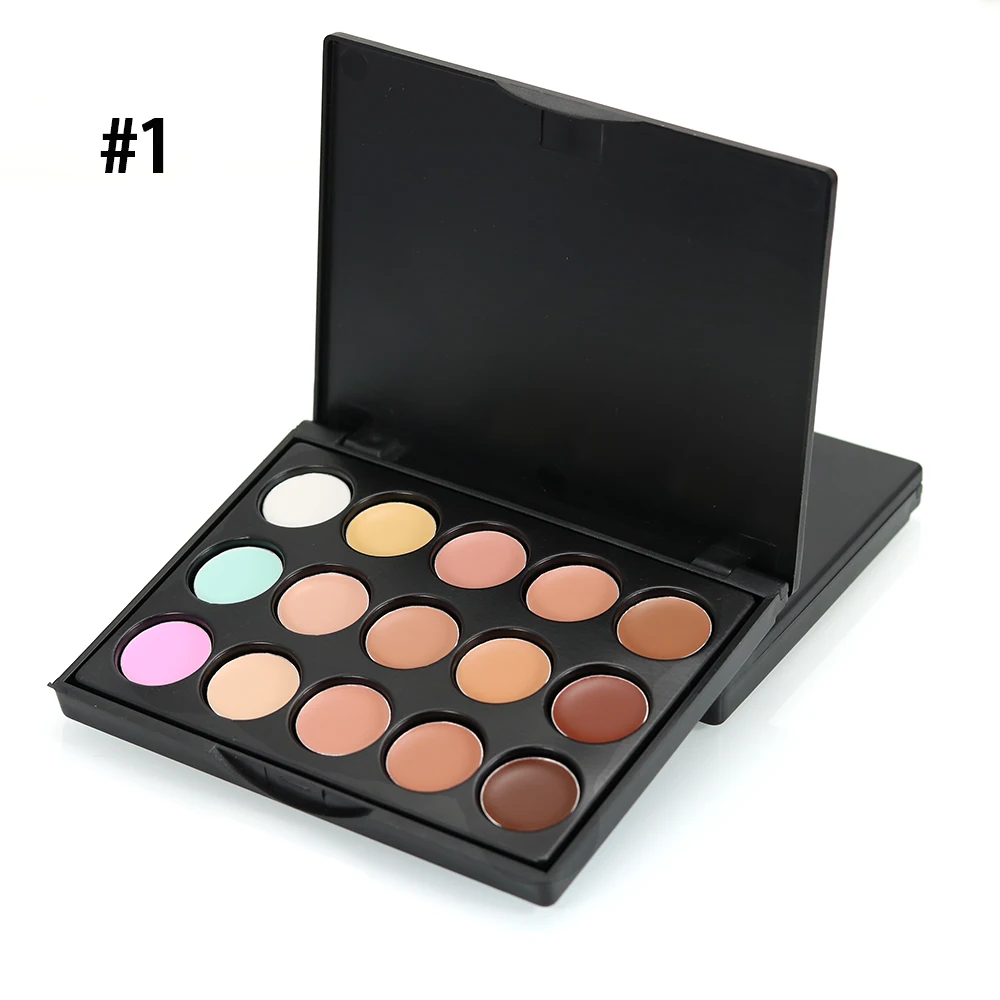 

OEM Private Logo Makeup Concealer Palette 15 Colors Mini Foundation Concealer Case