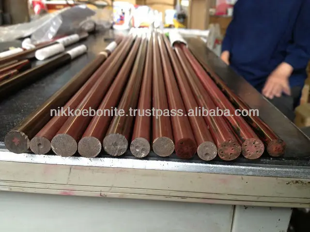 
RED color hard rubber CUMBERLAND polished rod for tobacco pipe stem 