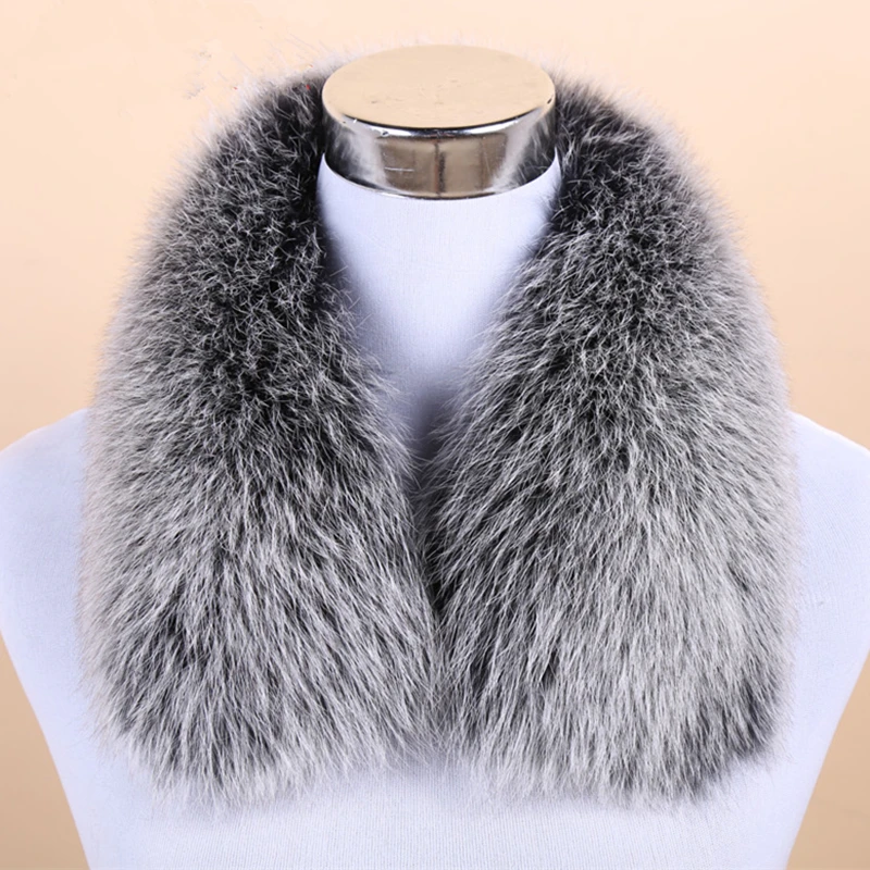 Custom Design Grey Raccoon Fur Collar Mens Detachable Fur Collar Buy