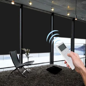 Wireless control blackout roller blinds for smart home