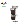 Flooring rotating dirty dog shammy towel hanging food candy bread snack wire metal display rack
