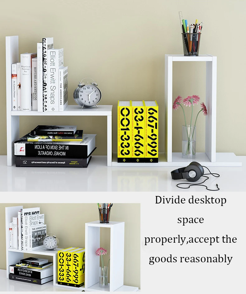 Desktop Book Shelf For Student Desk Wooden Bookcase On Office