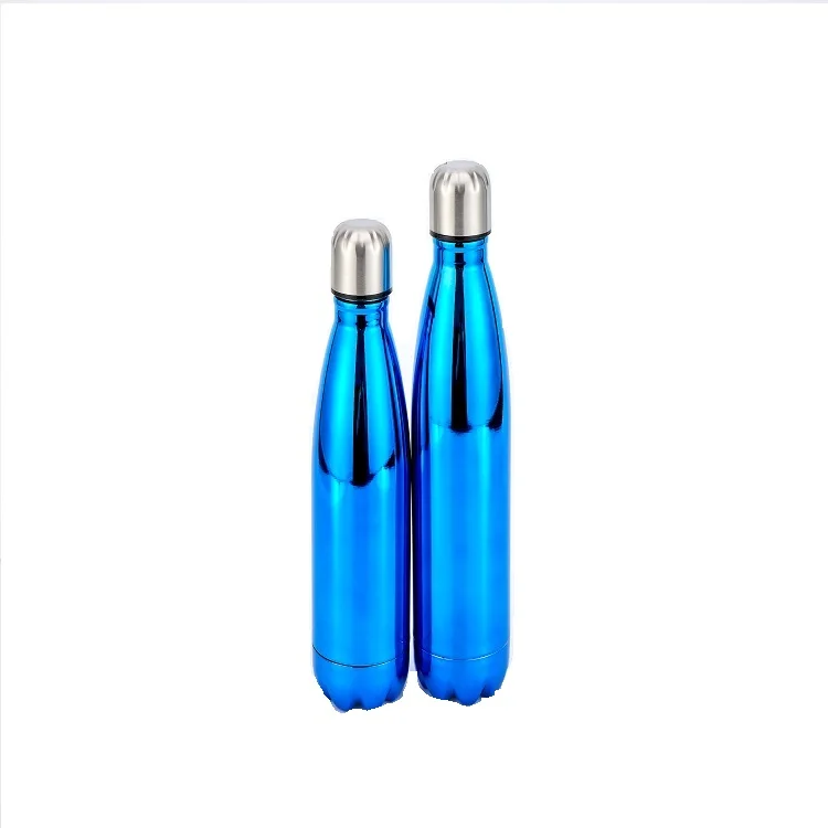 

350ml 500ml 21oz 750ml double wall vacuum flask insulated thermos cola shape stainless steel metal flask sports water bottles, Customized color