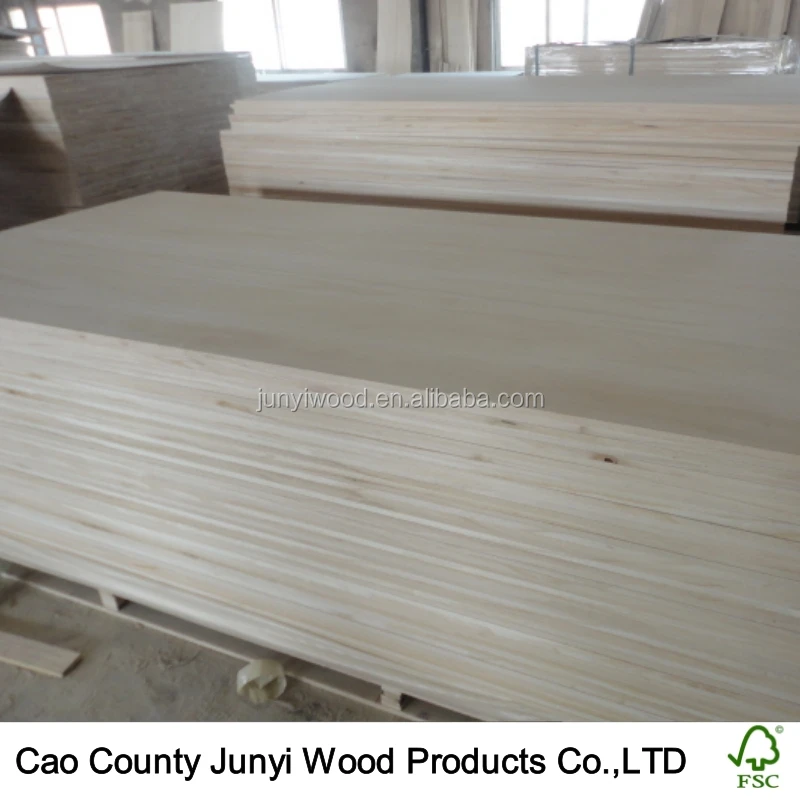 
FSC solid wood paulownia laminated board 