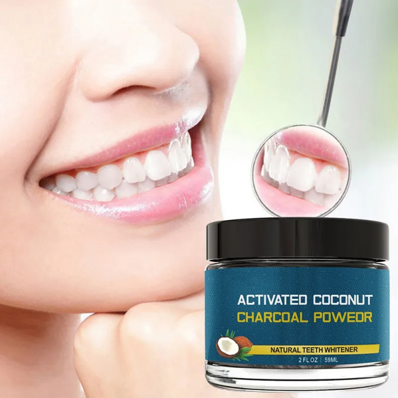 

Towode Black Teeth Whitening Powder Natural Organic 60g Activated Coconut Charcoal Teeth Cleaning Powder, N/a