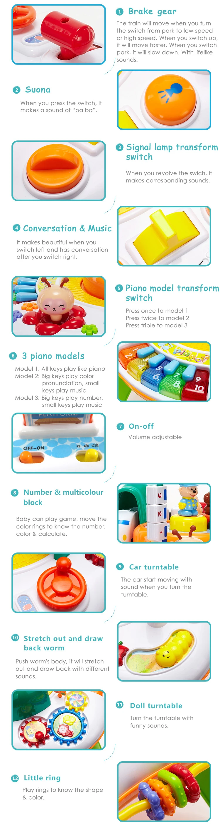 musical railway learning table