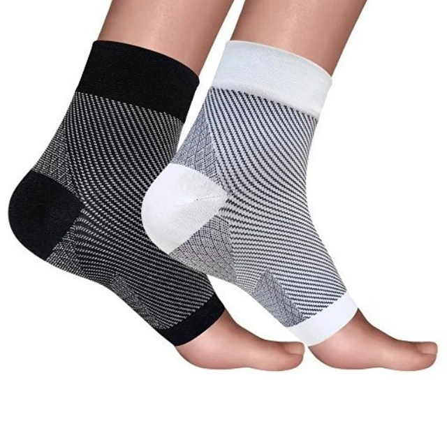 

Amazon hot selling compression socks for plantar fasciitis, Black and white