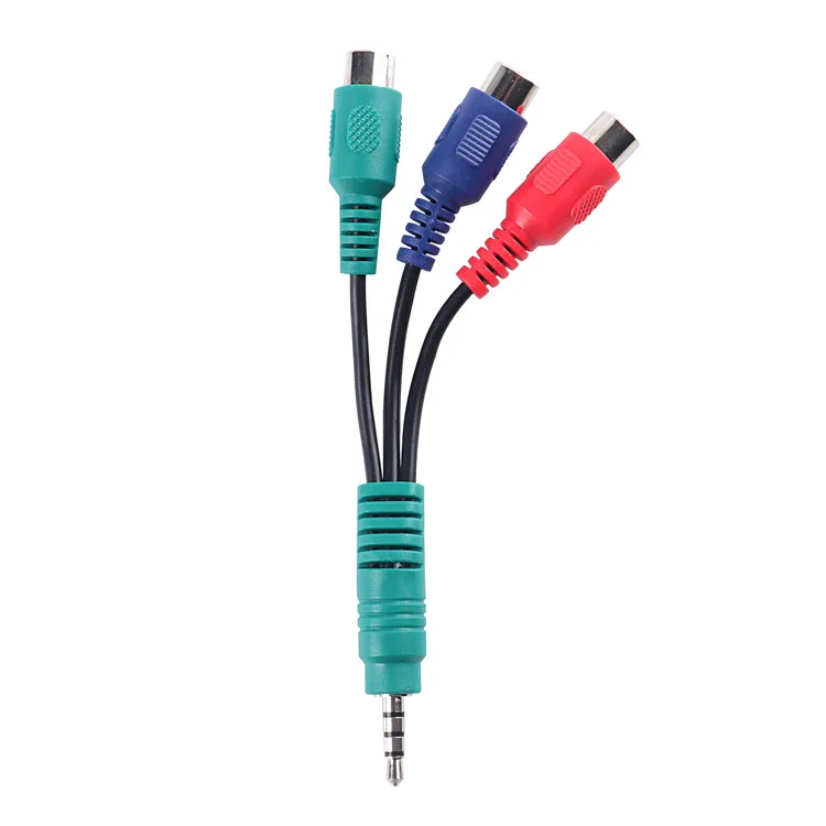 

The factory price 3.5 Stereo Male TO 3*RCA Female AV Cable, Customized