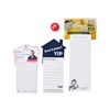 Cheap Wholesale Custom Printing magnetic memo pad fridge magnet notepad