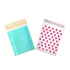 Wholesale Kraft bubble mailer Aqua and Polka Dot