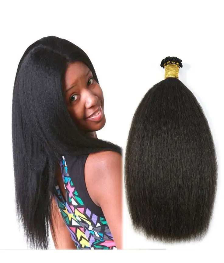 

Unprocessed kinky straight yaki hair weave 100% virgin coarse yaki straight sew in weave