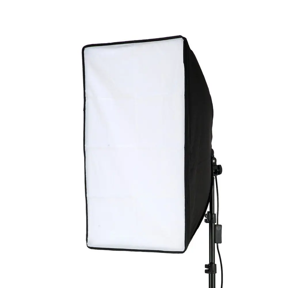 

50x70cm 20" x 28" Large Soft Box Studio Light Photography Softbox FY188-2 with four bulbs terminal, Black