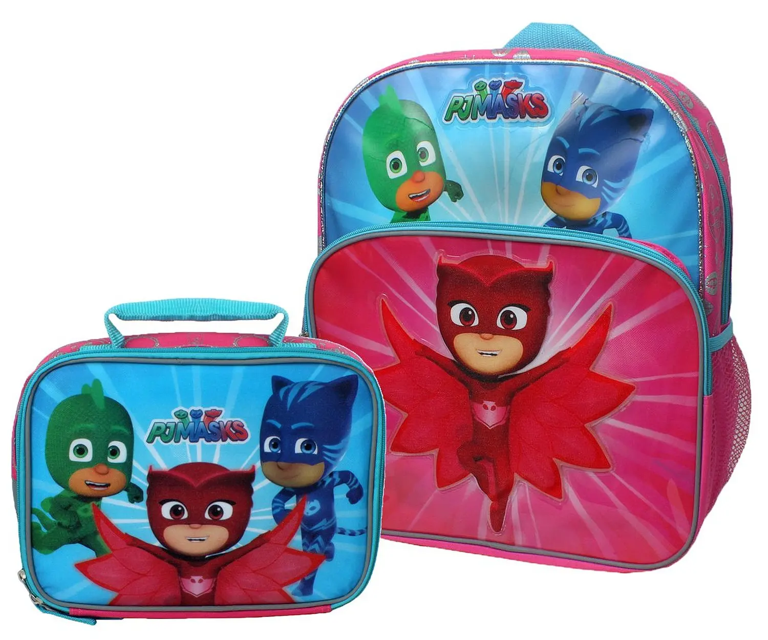 PJ MASKS BACKPACK SCHOOL JUNIOR BAG CHILDRENS KIDS BOYS CATBOY OWLETTE GEKKO TD
