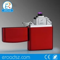Eroad FA001 Eroad Popular Simple Cheap Custom Lighter with Logo No Minimum Metal Material USB Rechargeable