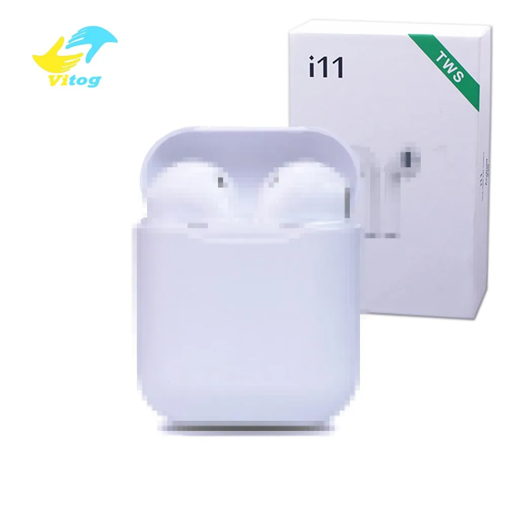 

2019 New Arrival i11 TWS Wireless Earbuds BT 5.0 Wireless Headphones Ture Stereo Earphones with Charging Case, White