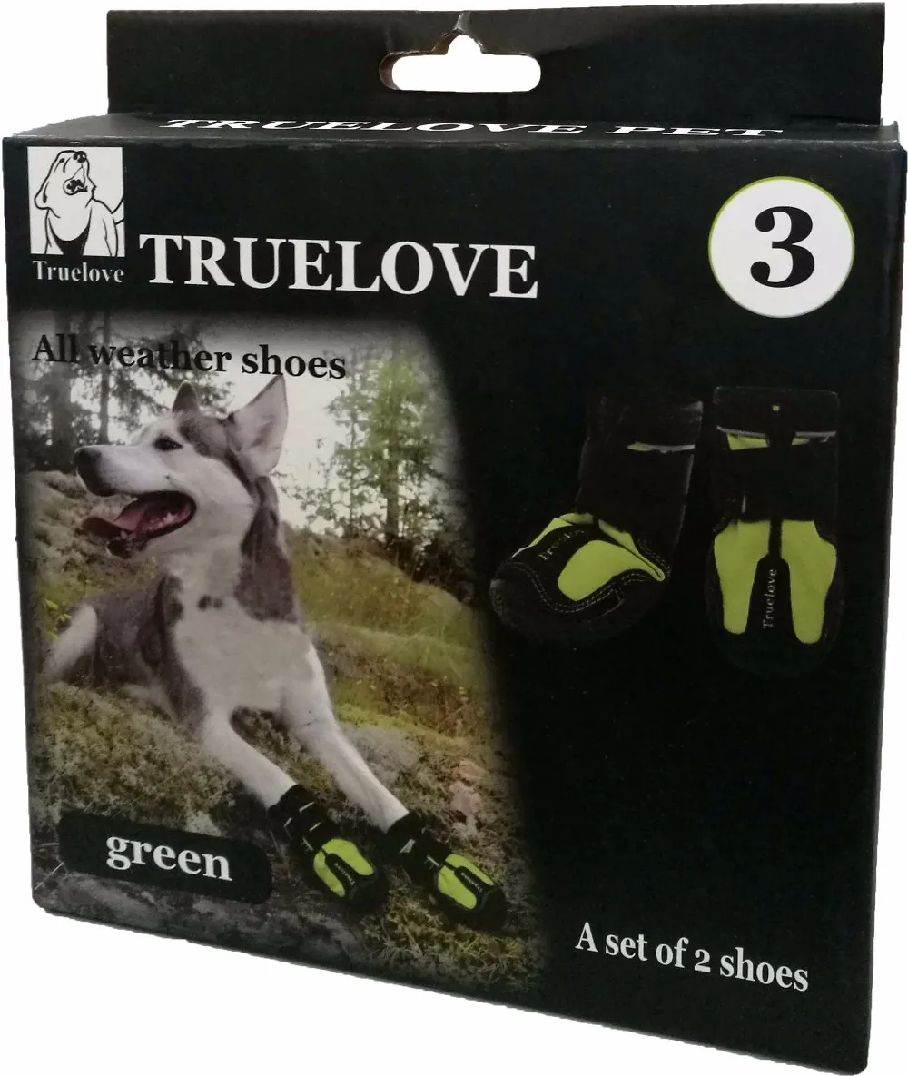 Truelove Reflective Waterproof Dog Shoes Rubber Sole Anti Slip Winter