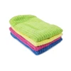 80%polyester+20%polyamide Warp Knitting Hand Microfiber Towel Stripe Cleaning Cloth